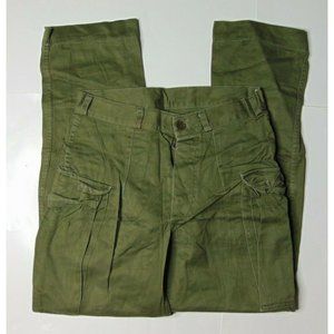 Vintage Dutch Netherlands Cargo Army Pants Green